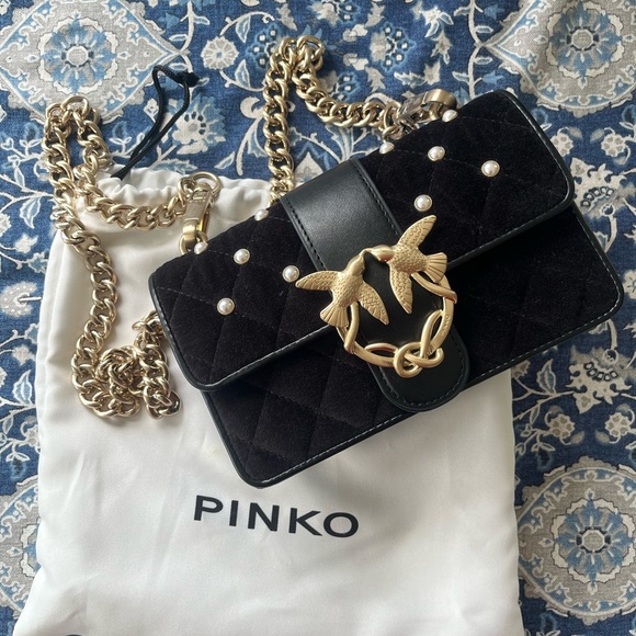 PINKO mini crossbody pearl bag - Picture 2 of 9